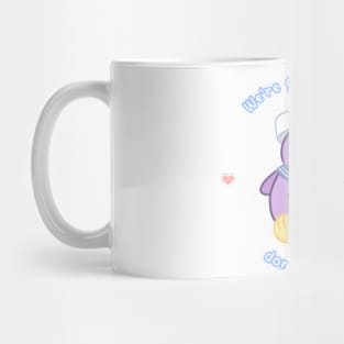 Cute sailor bird "We're getting there, don't give up!" Mug